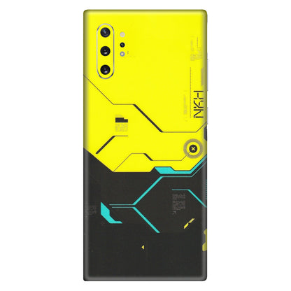 Samsung M/F/Note/Flip and C Phone Skins (All Models) - Black Yellow Technica - Matte Finish (M-53) Samsung Galaxy Note 10 Plus
