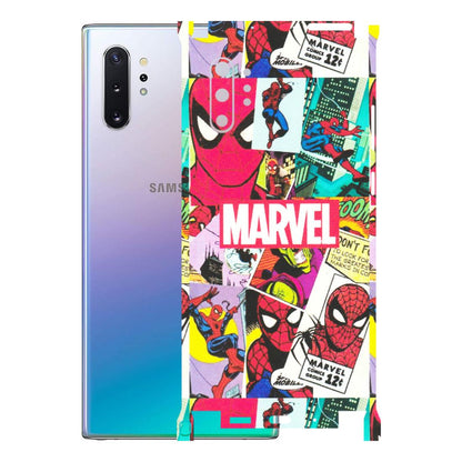 Samsung M/F/Note/Flip and C Phone Skins (All Models) - Marvel Comic Spiderman Grafitti - Matte Finish (M-72) Samsung Galaxy Note 10 Plus