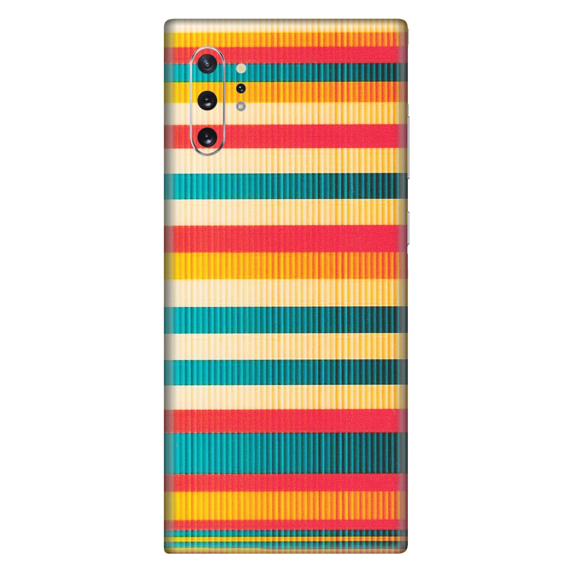 Samsung M/F/Note/Flip and C Phone Skins (All Models) - Colourful Stripes Soothing Effect - Matte Finish (M-86) Samsung Galaxy Note 10 Plus