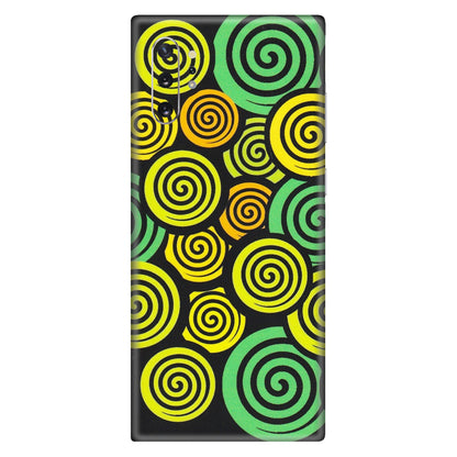 Samsung M/F/Note/Flip and C Phone Skins (All Models) - Crazy Spiral - Matte Finish (M-91) Samsung Galaxy Note 10 Plus