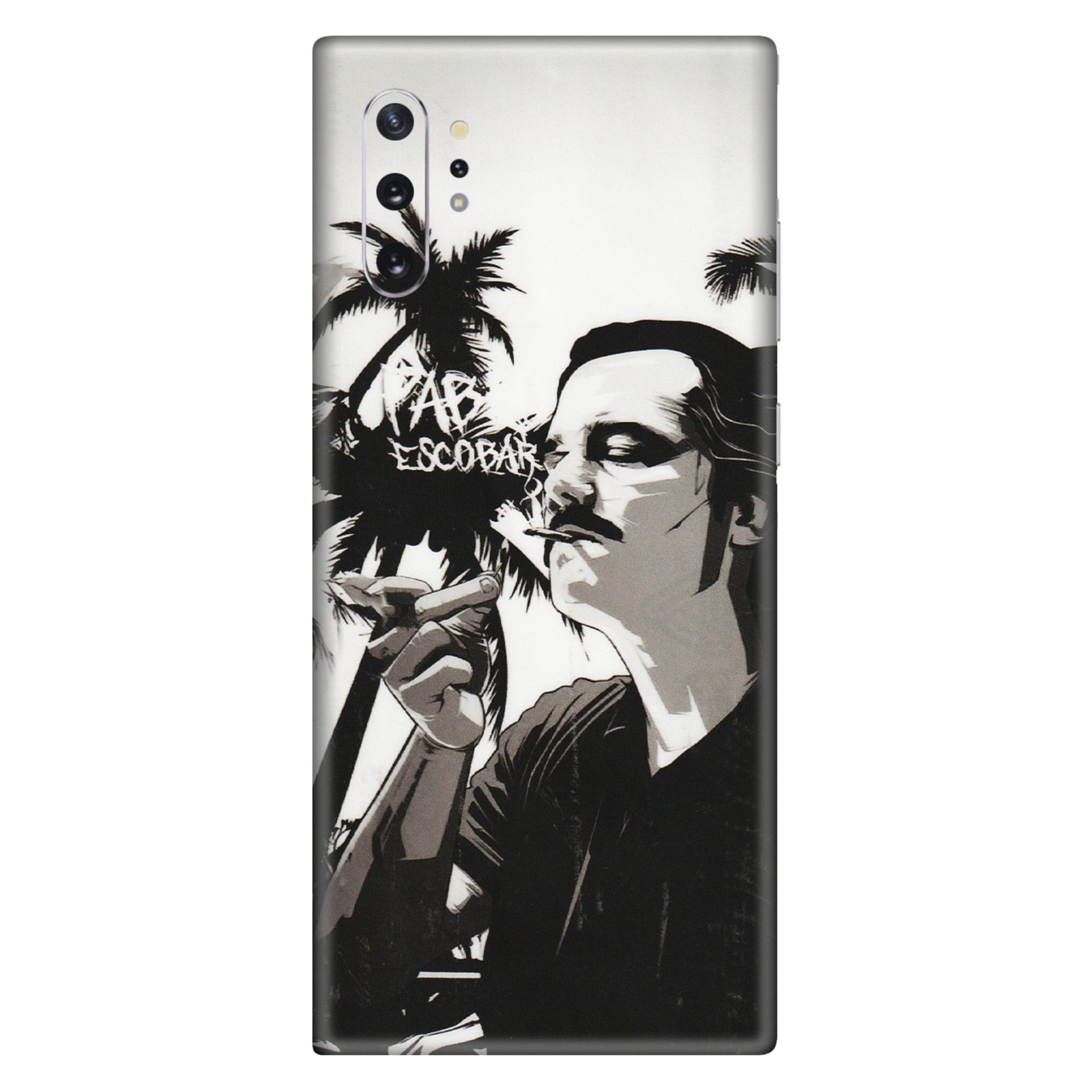 Samsung M/F/Note/Flip and C Phone Skins (All Models) - Pab Escobar - Transparent Finish (T-05) Samsung Galaxy Note 10 Plus