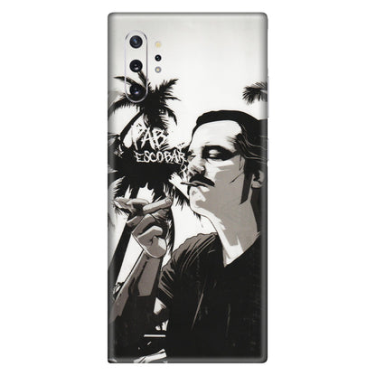 Samsung M/F/Note/Flip and C Phone Skins (All Models) - Pab Escobar - Transparent Finish (T-05) Samsung Galaxy Note 10 Plus