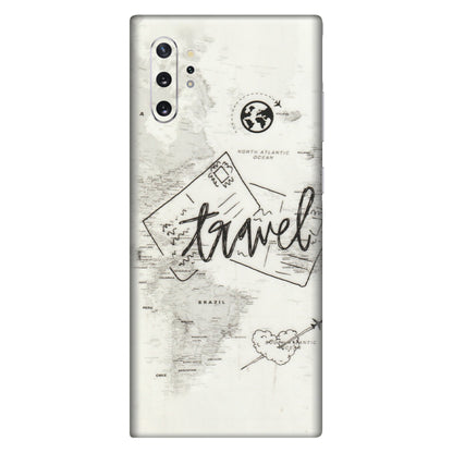 Samsung M/F/Note/Flip and C Phone Skins (All Models) - Travel Ticket - Transparent Finish (T-06) Samsung Galaxy Note 10 Plus