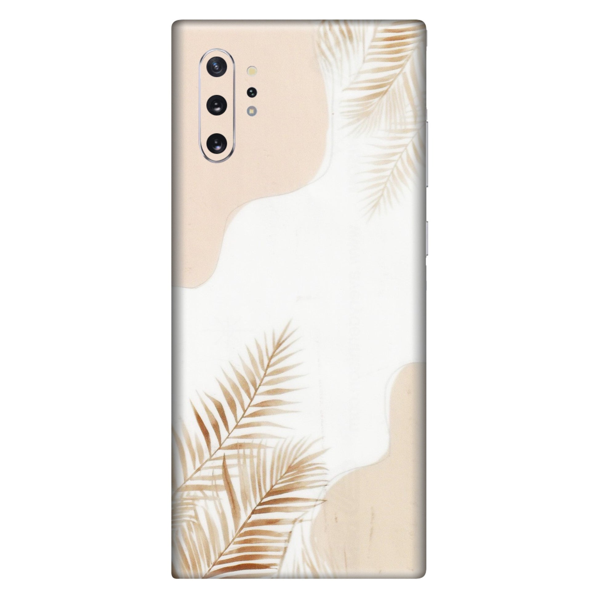 Samsung M/F/Note/Flip and C Phone Skins (All Models) - Gold Petals Abstract - Transparent Finish (T-08) Samsung Galaxy Note 10 Plus