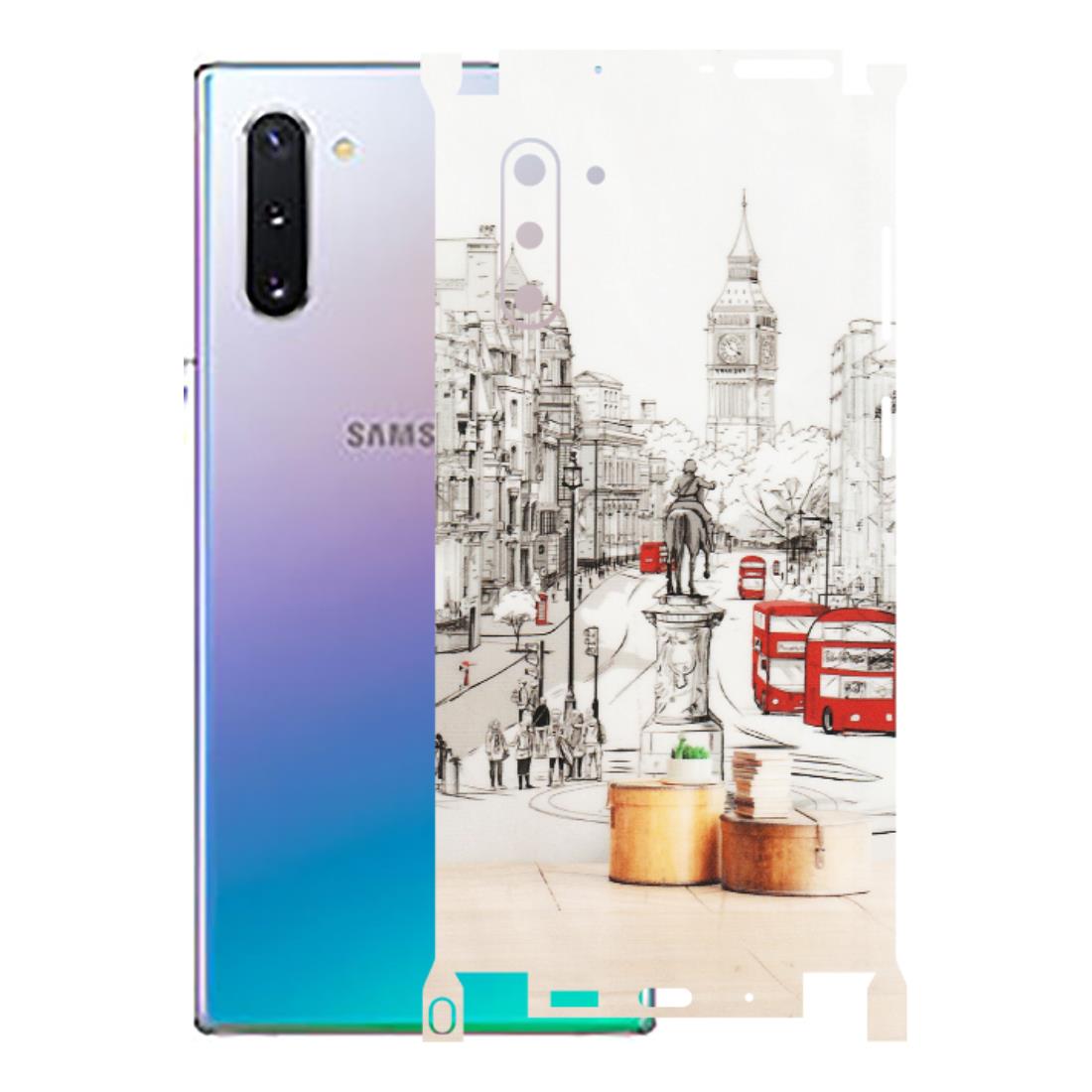 Samsung M/F/Note/Flip and C Phone Skins (All Models) - London Street - Transparent Finish (T-02) Samsung Galaxy Note 10