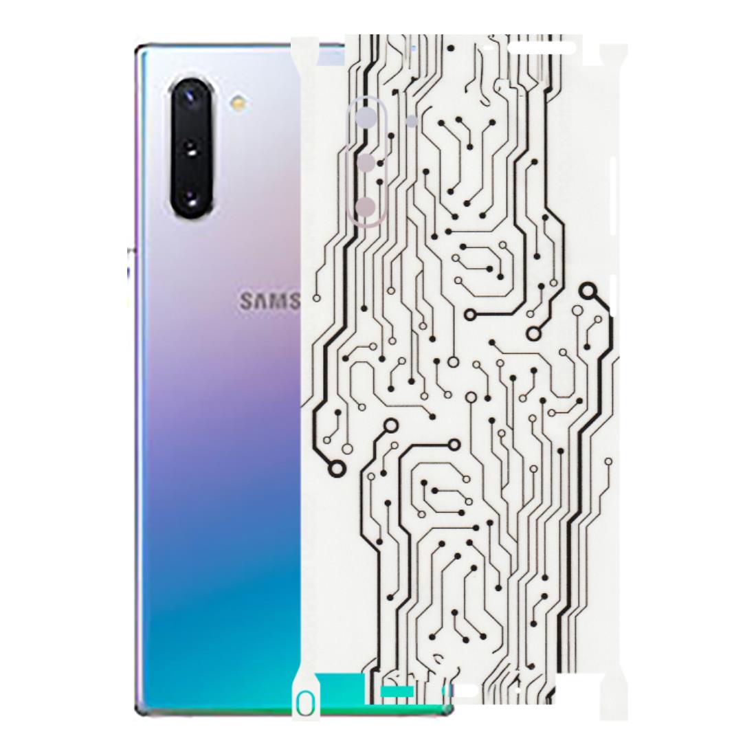 Samsung M/F/Note/Flip and C Phone Skins (All Models) - Tech Circuits - Transparent Finish (T-03) Samsung Galaxy Note 10
