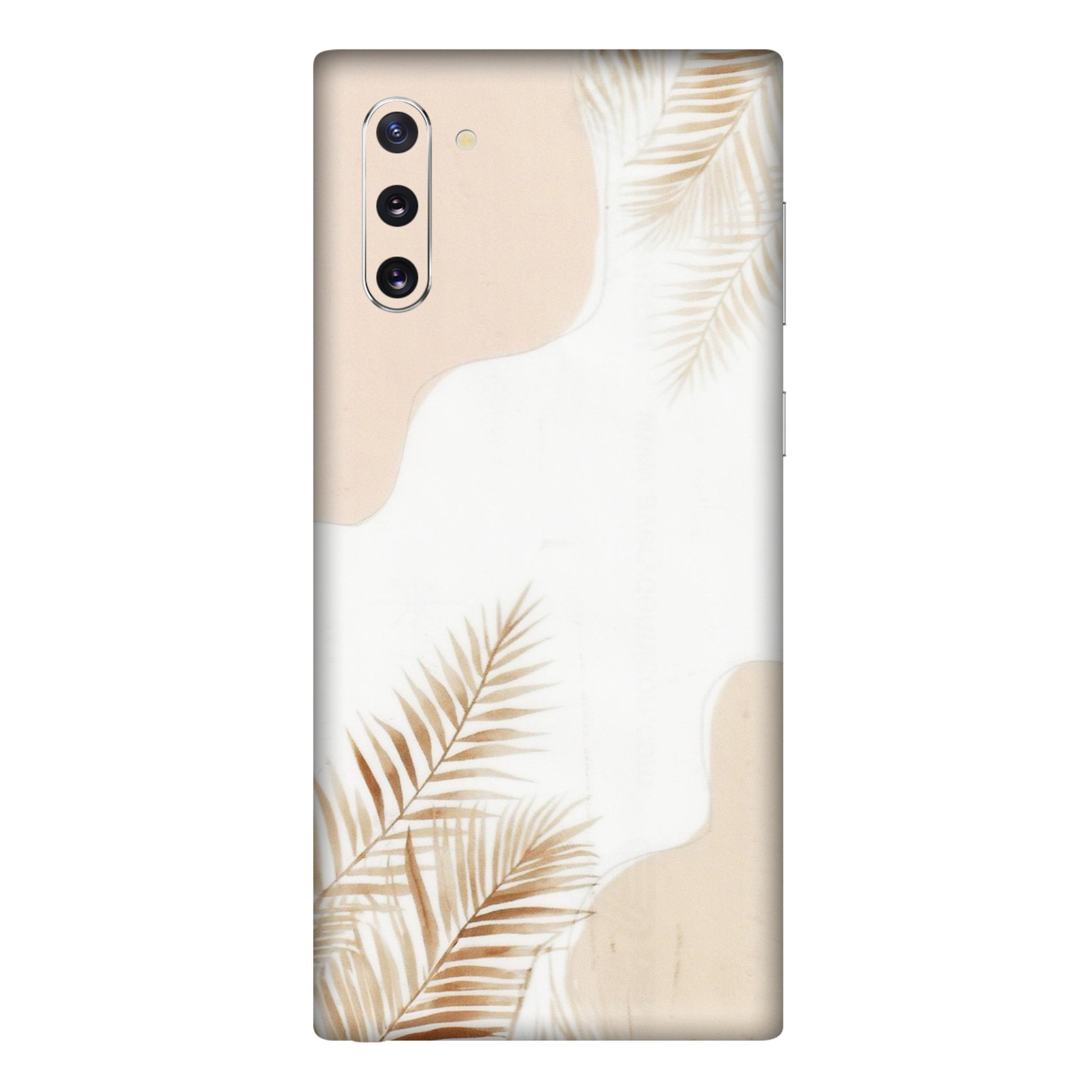 Samsung M/F/Note/Flip and C Phone Skins (All Models) - Gold Petals Abstract - Transparent Finish (T-08) Samsung Galaxy Note 10