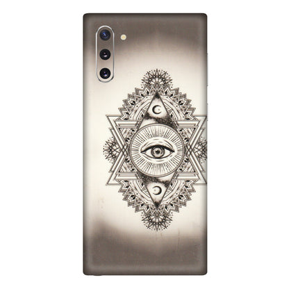 Samsung M/F/Note/Flip and C Phone Skins (All Models) - Illuminati Great Eye - Transparent Finish (T-14) Samsung Galaxy Note 10