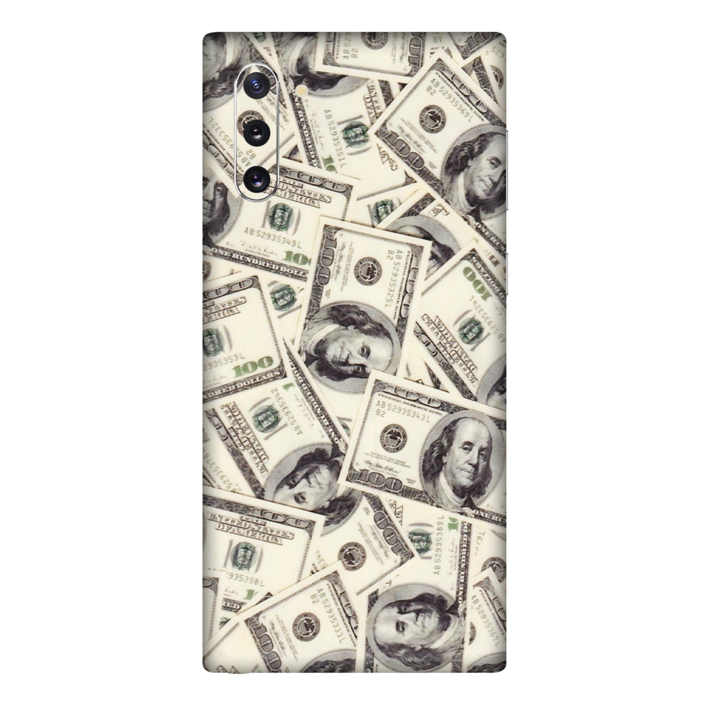 Samsung M/F/Note/Flip and C Phone Skins (All Models) - Dollar Lover - Transparent Finish (T-17) Samsung Galaxy Note 10