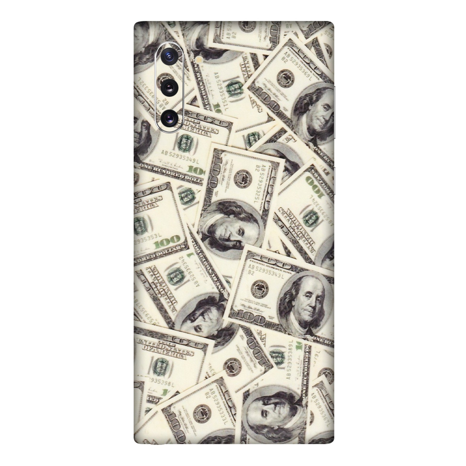 Samsung M/F/Note/Flip and C Phone Skins (All Models) - Dollar Lover - Transparent Finish (T-17) Samsung Galaxy Note 10