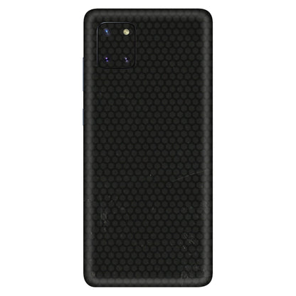 Samsung M/F/Note/Flip and C Phone Skins (All Models) - Black honeycomb - 3D Embossed Finish (L-114) Samsung Galaxy Note 10 Lite