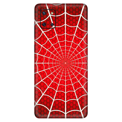 Samsung M/F/Note/Flip and C Phone Skins (All Models) - Classic Spidey Web - 3D Embossed Finish (L-115) Samsung Galaxy Note 10 Lite