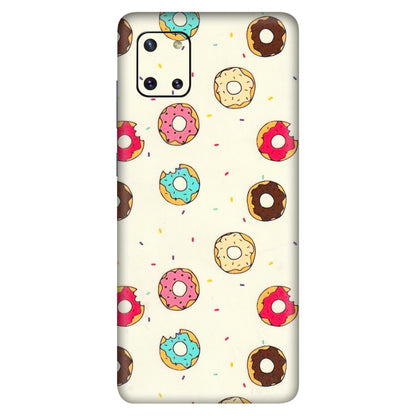 Samsung M/F/Note/Flip and C Phone Skins (All Models) - Mini Donuts Doodle Art - 3D Embossed Finish (L-122) Samsung Galaxy Note 10 Lite