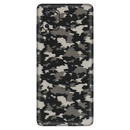 Samsung M/F/Note/Flip and C Phone Skins (All Models) - Black/Grey Camoflaunge - 3D Embossed Finish (L-142) Samsung Galaxy Note 10 Lite