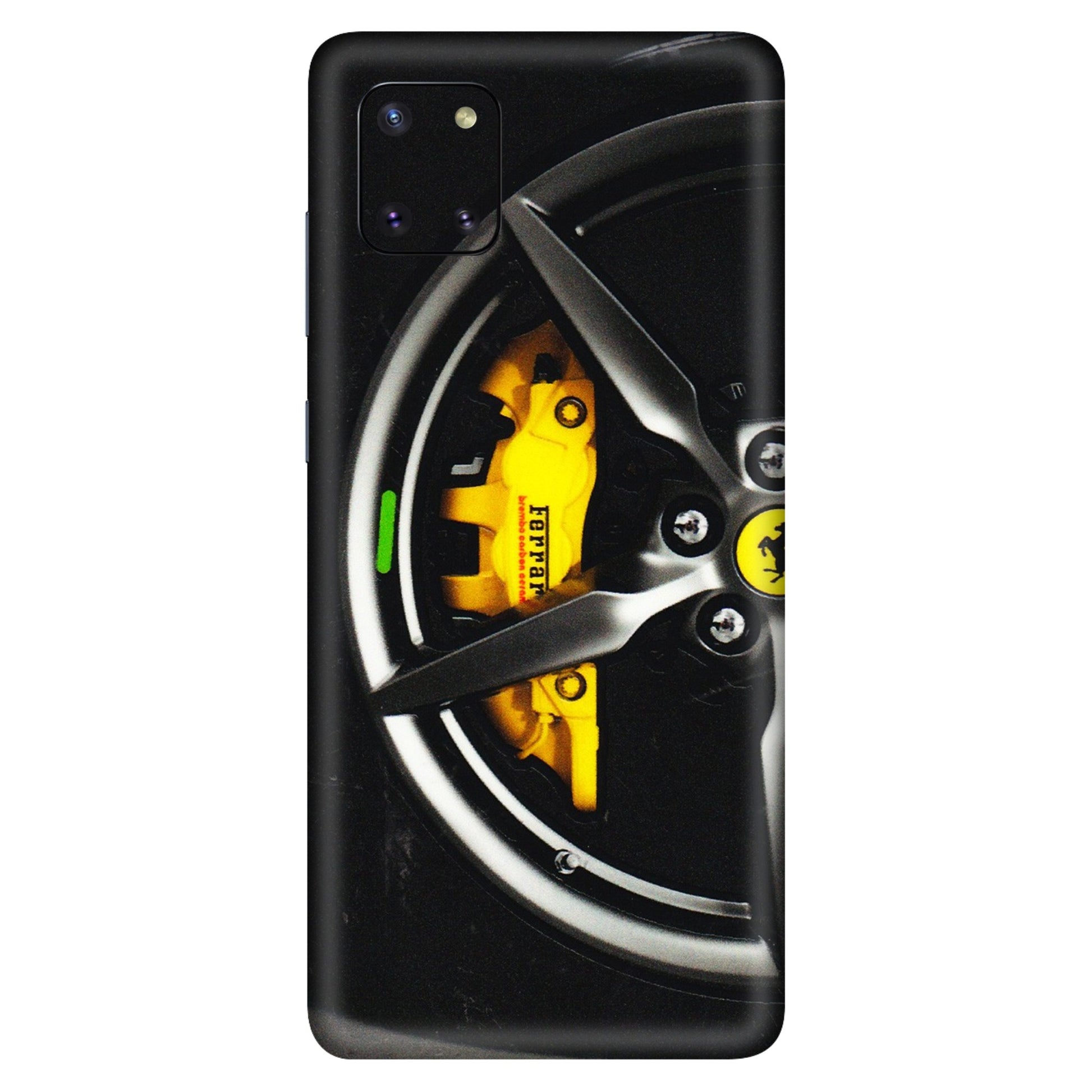 Samsung M/F/Note/Flip and C Phone Skins (All Models) - Ferrari Wheel Alloy - 3D Embossed Finish (L-173) Samsung Galaxy Note 10 Lite