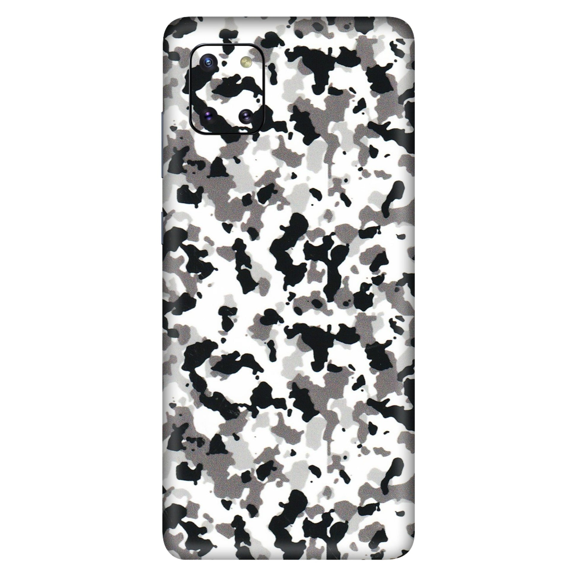 Samsung M/F/Note/Flip and C Phone Skins (All Models) - White Black Camouflage - 3D Embossed Finish (L-18) Samsung Galaxy Note 10 Lite