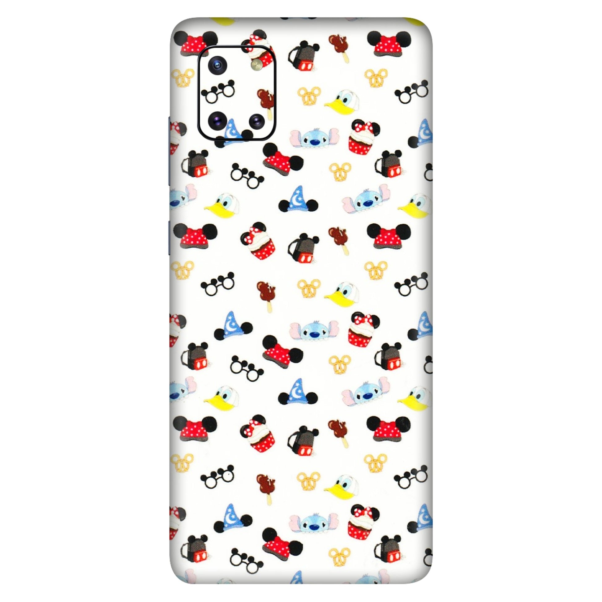 Samsung M/F/Note/Flip and C Phone Skins (All Models) - Minnie Mouse & Donald Doodles s - 3D Embossed Finish (L-194) Samsung Galaxy Note 10 Lite