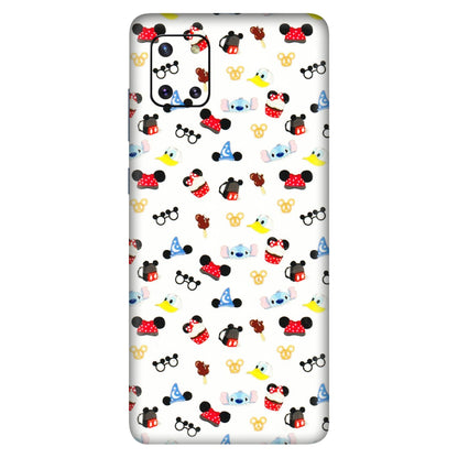 Samsung M/F/Note/Flip and C Phone Skins (All Models) - Minnie Mouse & Donald Doodles s - 3D Embossed Finish (L-194) Samsung Galaxy Note 10 Lite