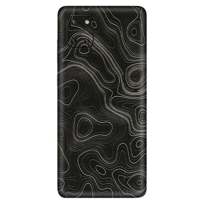 Samsung M/F/Note/Flip and C Phone Skins (All Models) - Black Swirl - 3D Embossed Finish (L-196) Samsung Galaxy Note 10 Lite
