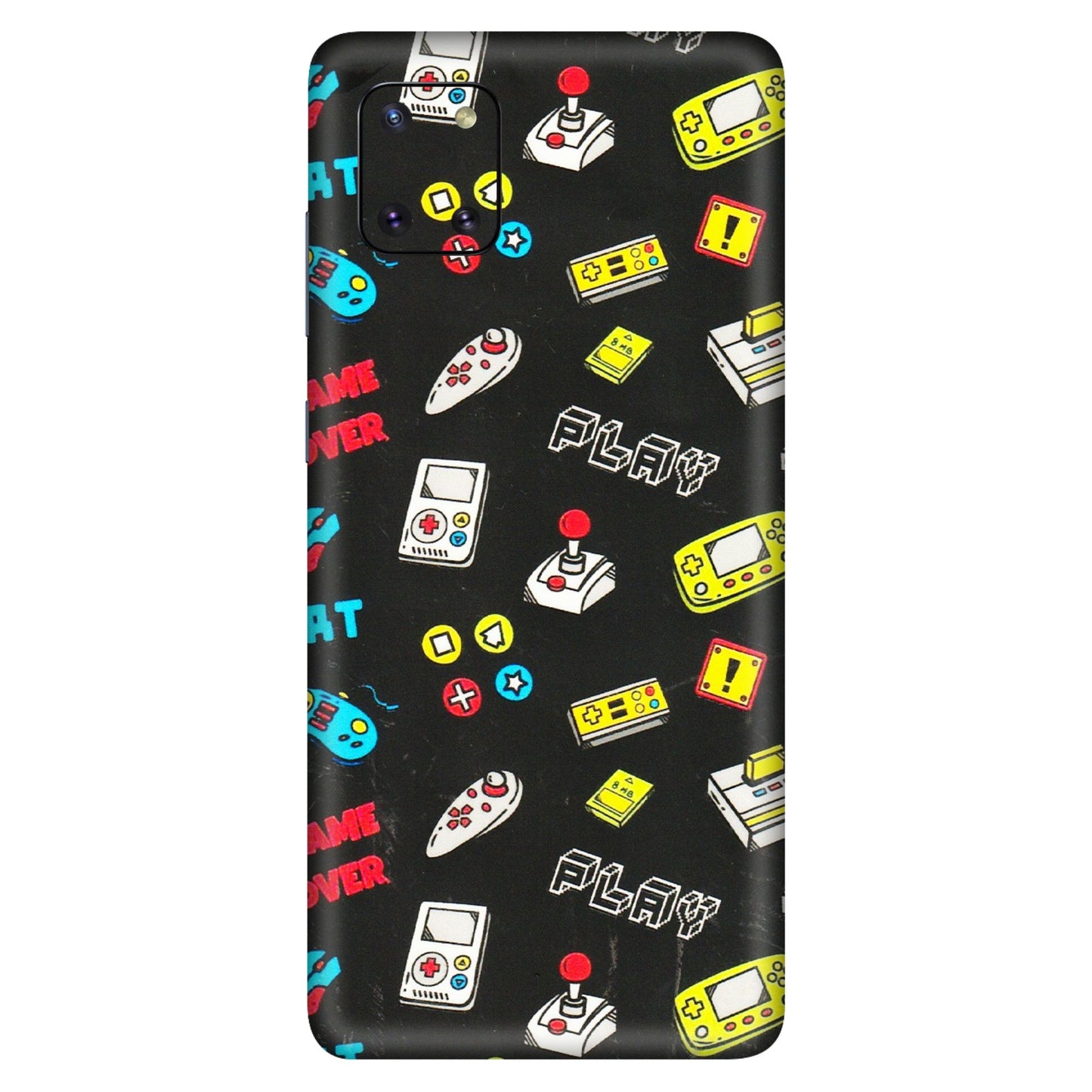 Samsung M/F/Note/Flip and C Phone Skins (All Models) - Gaming Doodles - 3D Embossed Finish (L-224) Samsung Galaxy Note 10 Lite