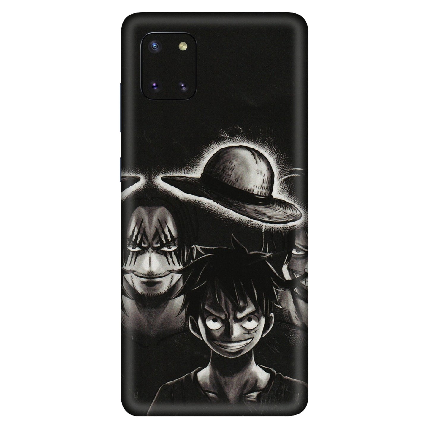 Samsung M/F/Note/Flip and C Phone Skins (All Models) - Black Luffy Hat - 3D Embossed Finish (L-57) Samsung Galaxy Note 10 Lite
