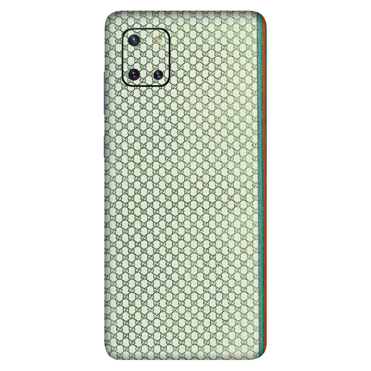 Samsung M/F/Note/Flip and C Phone Skins (All Models) - Gucci Fabric Pattern - 3D Embossed Finish (L-73) Samsung Galaxy Note 10 Lite