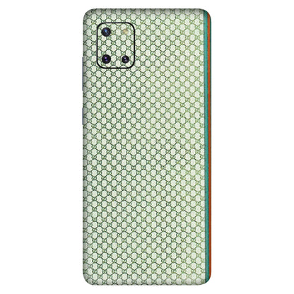Samsung M/F/Note/Flip and C Phone Skins (All Models) - Gucci Fabric Pattern - 3D Embossed Finish (L-73) Samsung Galaxy Note 10 Lite