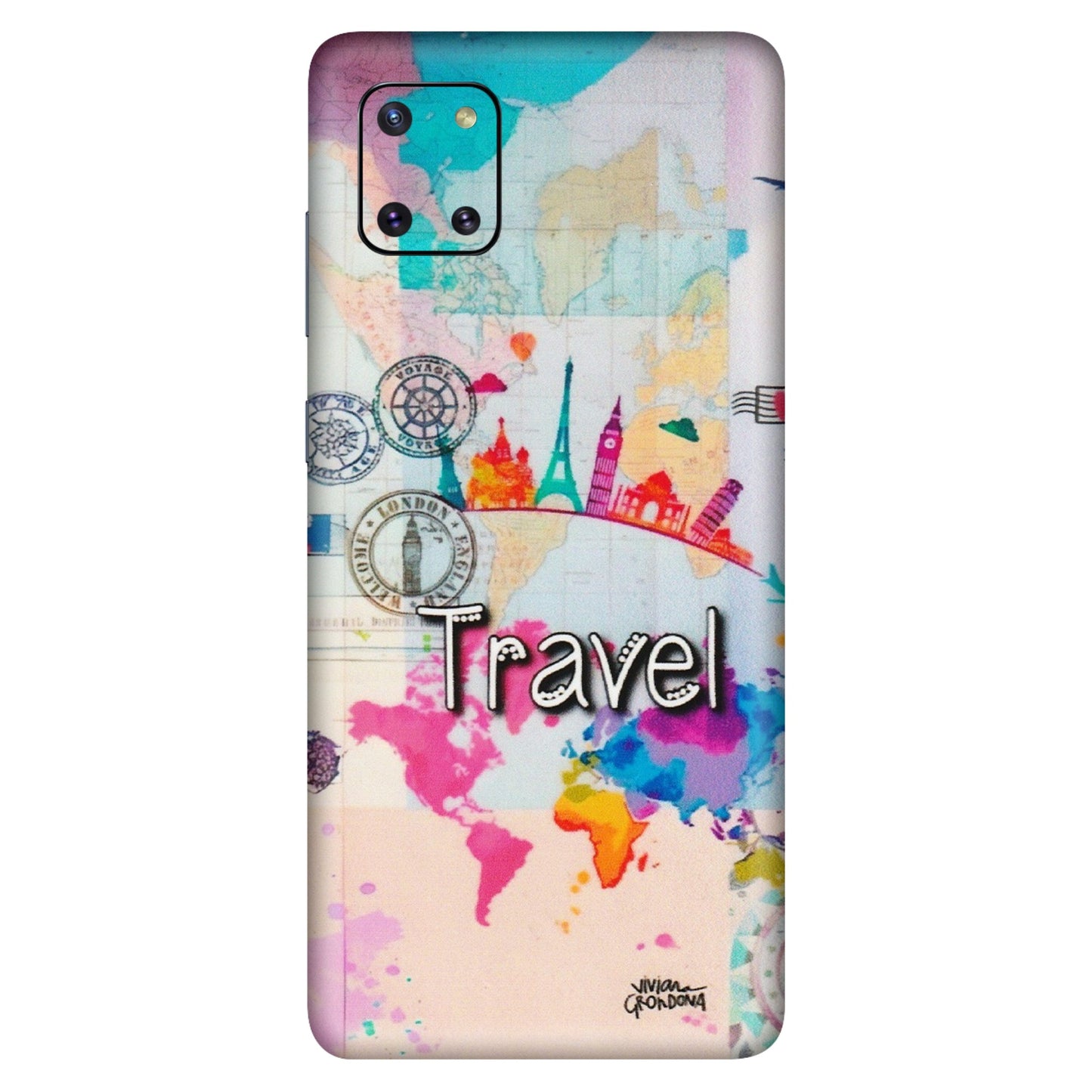 Samsung M/F/Note/Flip and C Phone Skins (All Models) - Travel The Wonders - Matte Finish (M-108) Samsung Galaxy Note 10 Lite