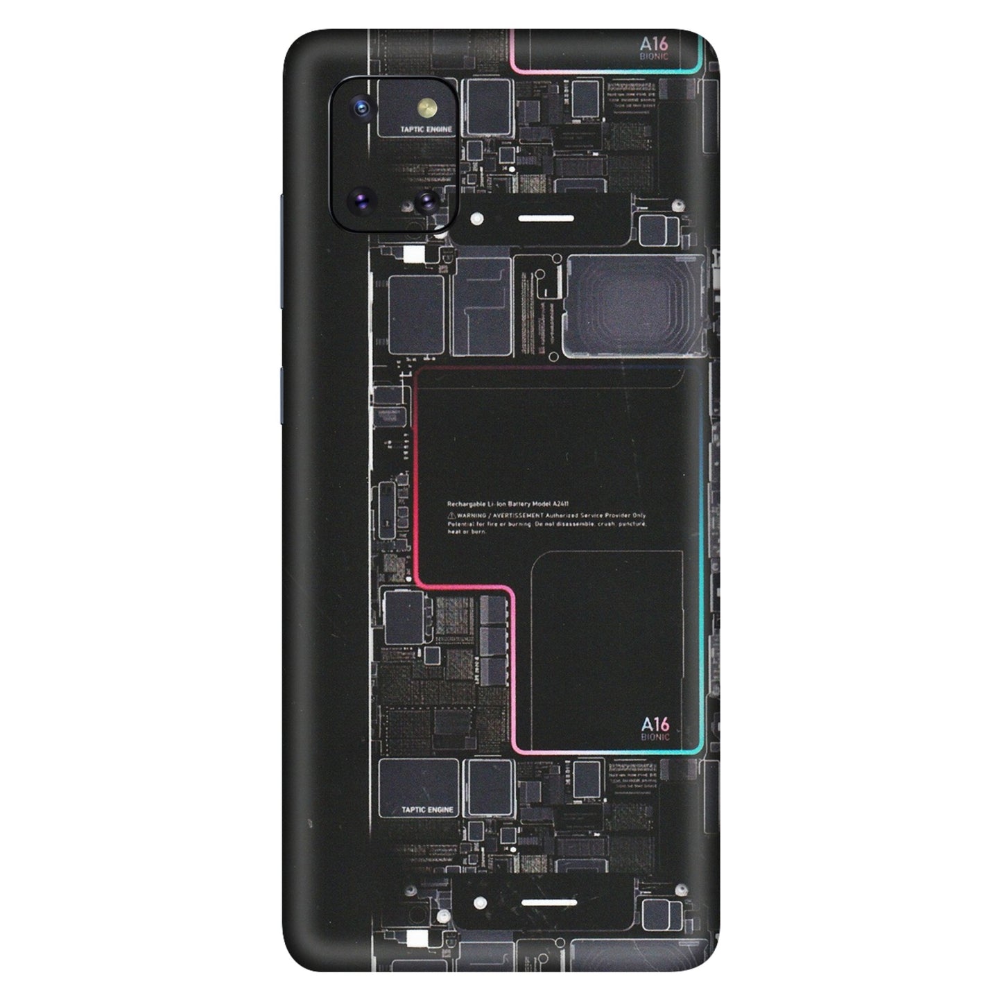 Samsung M/F/Note/Flip and C Phone Skins (All Models) - Motherboard Circuit Layout - Matte Finish (M-117) Samsung Galaxy Note 10 Lite