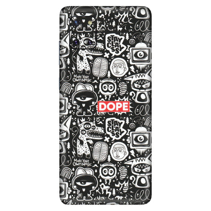 Samsung M/F/Note/Flip and C Phone Skins (All Models) - Dope Stay Classy Black Doodles - Matte Finish (M-126) Samsung Galaxy Note 10 Lite