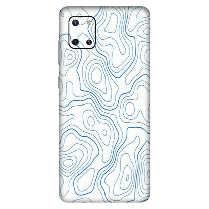 Samsung M/F/Note/Flip and C Phone Skins (All Models) - Blue And White Swirls - Matte Finish (M-139) Samsung Galaxy Note 10 Lite