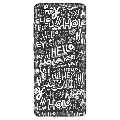 Samsung M/F/Note/Flip and C Phone Skins (All Models) - Hi Hello Doodles - Matte Finish (M-25) Samsung Galaxy Note 10 Lite