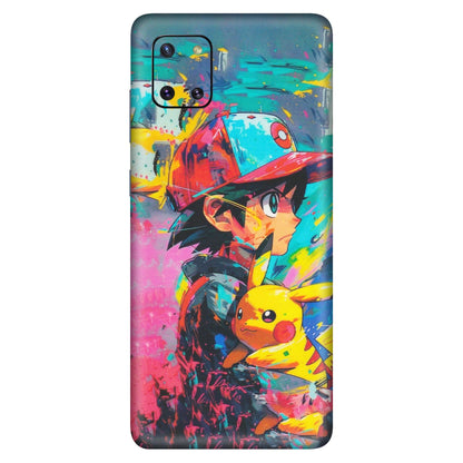 Samsung M/F/Note/Flip and C Phone Skins (All Models) - Ash & Pikachu - Matte Finish (M-26) Samsung Galaxy Note 10 Lite