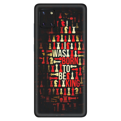 Samsung M/F/Note/Flip and C Phone Skins (All Models) - Born To Be King - Matte Finish (M-73) Samsung Galaxy Note 10 Lite