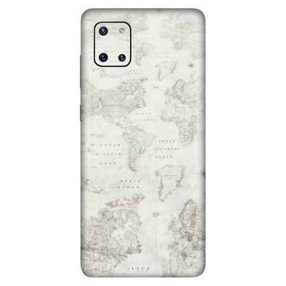 Samsung M/F/Note/Flip and C Phone Skins (All Models) - World Travel Map - Transparent Finish (T-04) Samsung Galaxy Note 10 Lite