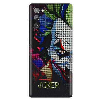 Samsung M/F/Note/Flip and C Phone Skins (All Models) - Joker Dot Matrix - 3D Embossed Finish (L-08) Samsung Galaxy Note 20