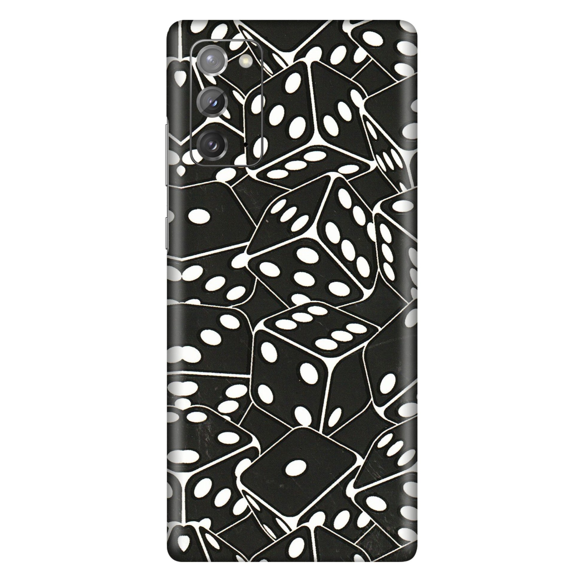Samsung M/F/Note/Flip and C Phone Skins (All Models) - Big Black Dices - 3D Embossed Finish (L-106) Samsung Galaxy Note 20