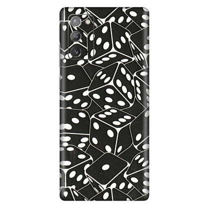 Samsung M/F/Note/Flip and C Phone Skins (All Models) - Big Black Dices - 3D Embossed Finish (L-106) Samsung Galaxy Note 20