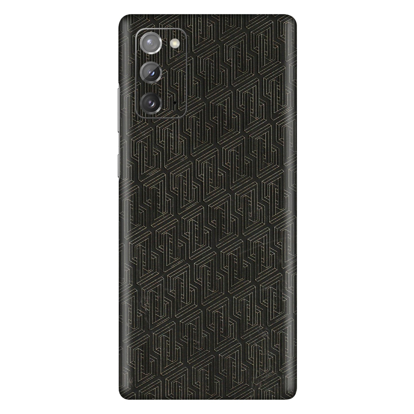 Samsung M/F/Note/Flip and C Phone Skins (All Models) - Black Abstract Pattern - 3D Embossed Finish (L-117) Samsung Galaxy Note 20