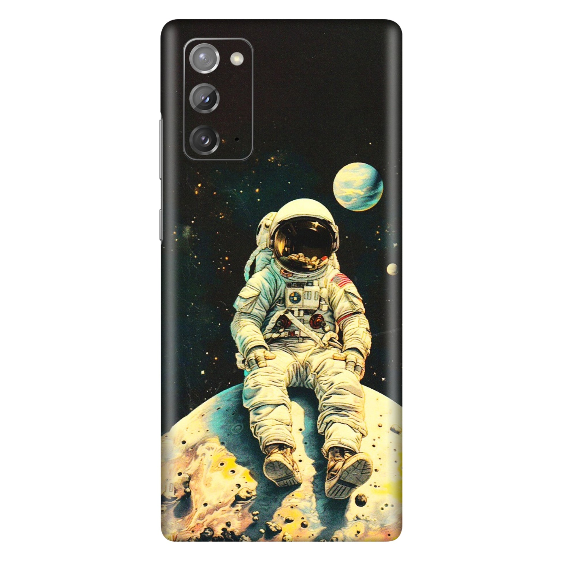 Samsung M/F/Note/Flip and C Phone Skins (All Models) - Astronaut in Space - 3D Embossed Finish (L-16) Samsung Galaxy Note 20