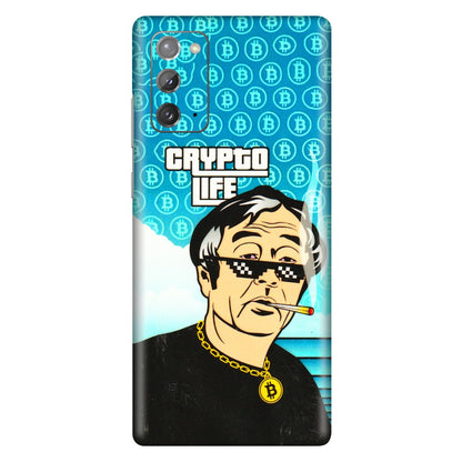 Samsung M/F/Note/Flip and C Phone Skins (All Models) - Crypto Thug Life - 3D Embossed Finish (L-179) Samsung Galaxy Note 20