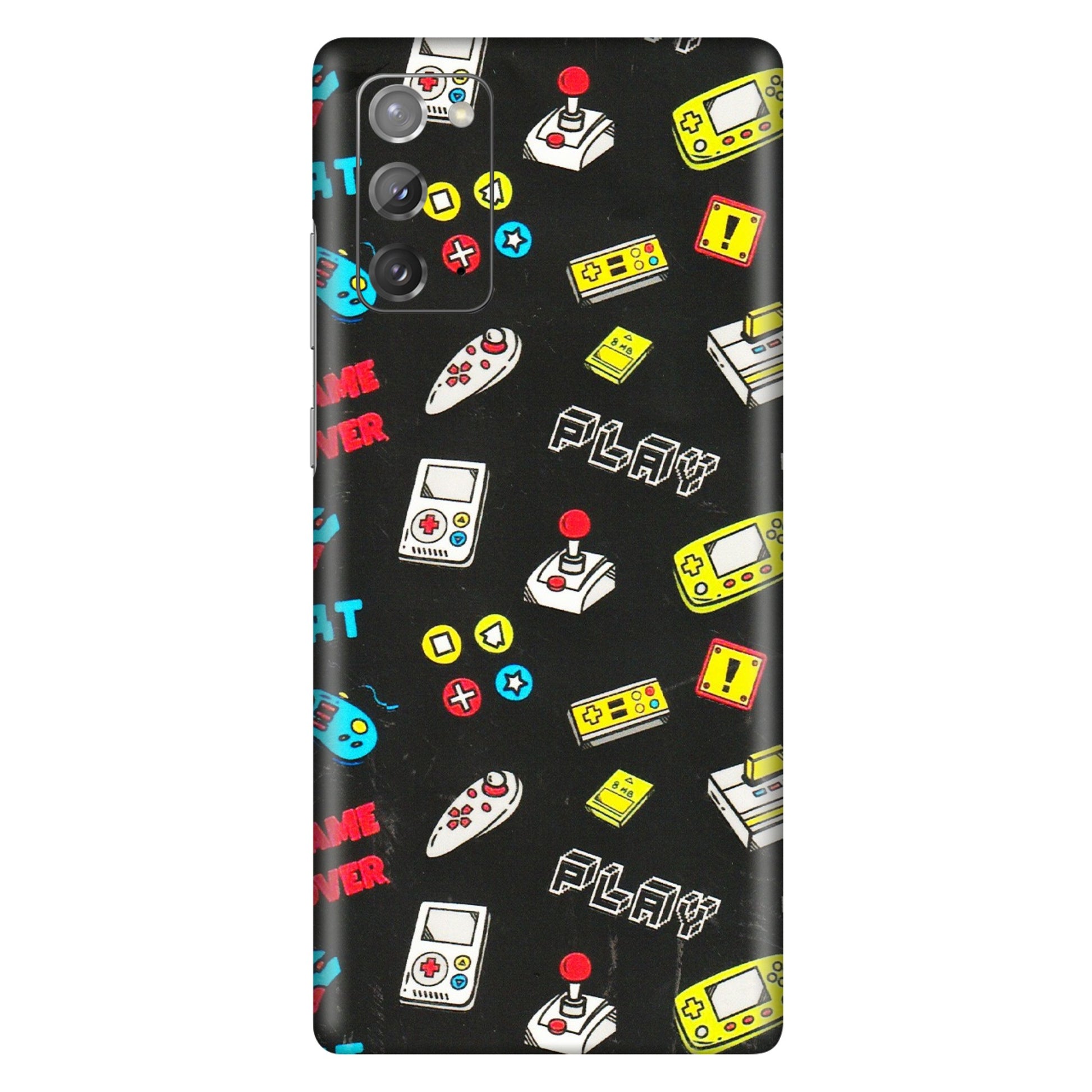 Samsung M/F/Note/Flip and C Phone Skins (All Models) - Gaming Doodles - 3D Embossed Finish (L-224) Samsung Galaxy Note 20