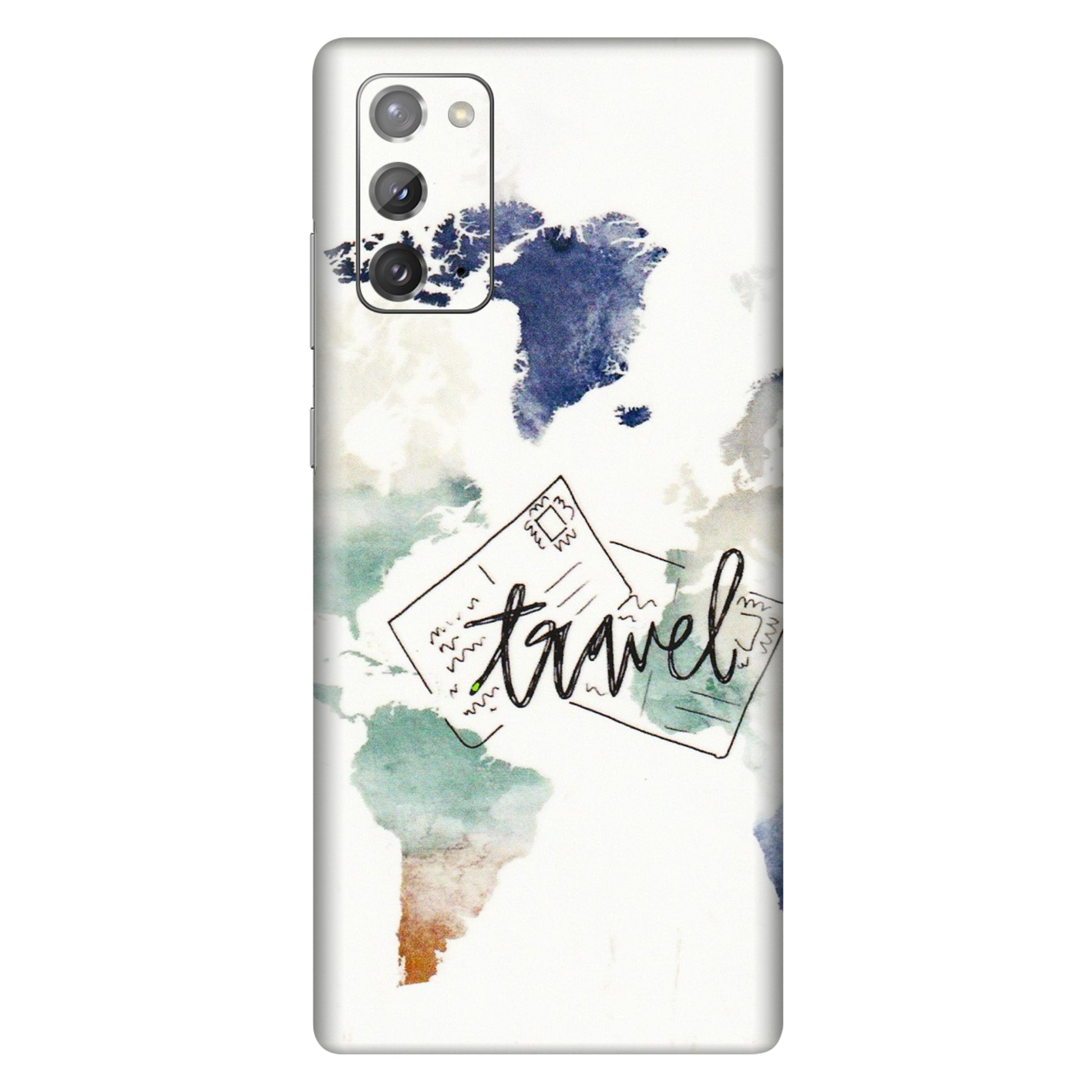 Samsung M/F/Note/Flip and C Phone Skins (All Models) - Travel The World - 3D Embossed Finish (L-232) Samsung Galaxy Note 20