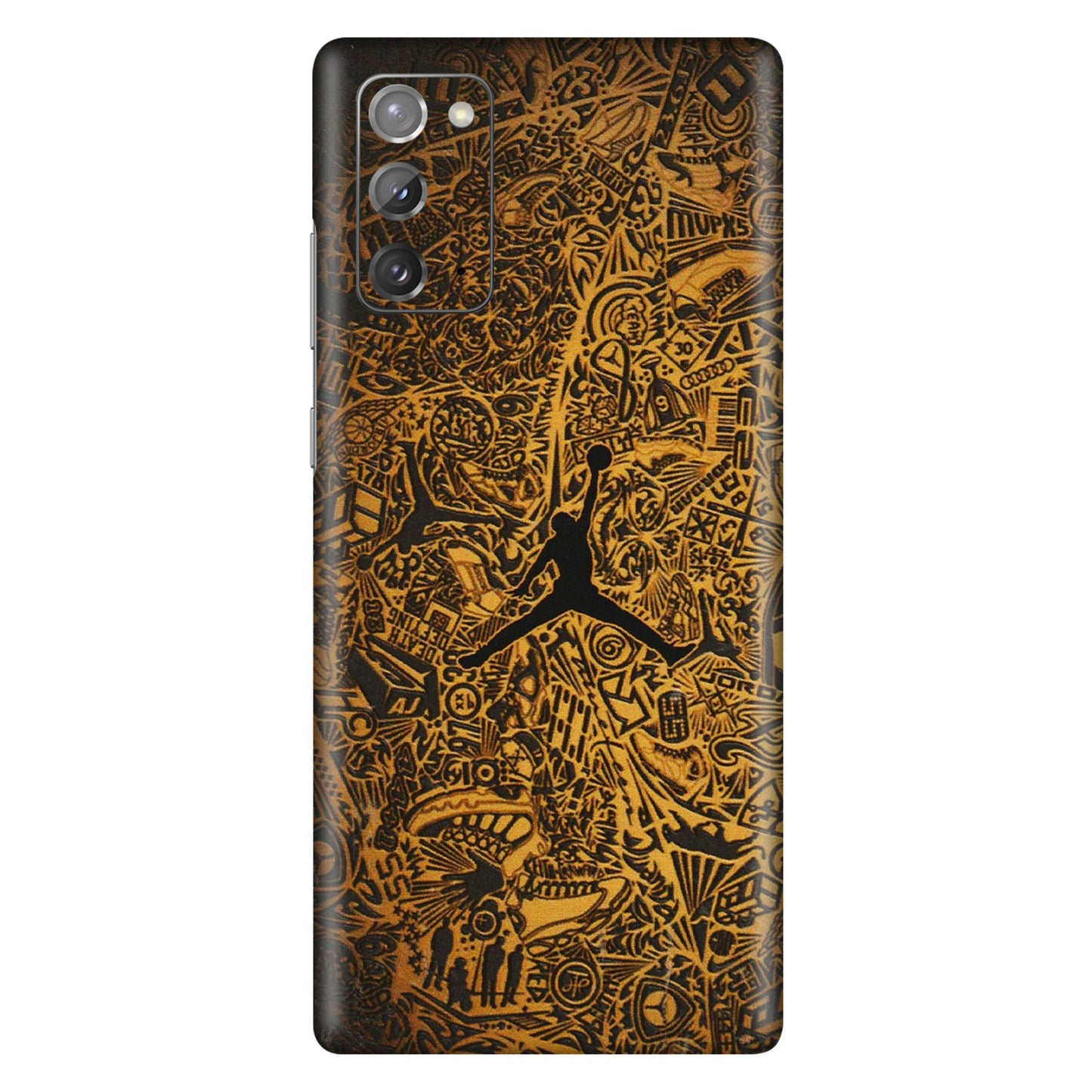 Samsung M/F/Note/Flip and C Phone Skins (All Models) - Premium Gold Basketball Player - 3D Embossed Finish (L-236) Samsung Galaxy Note 20