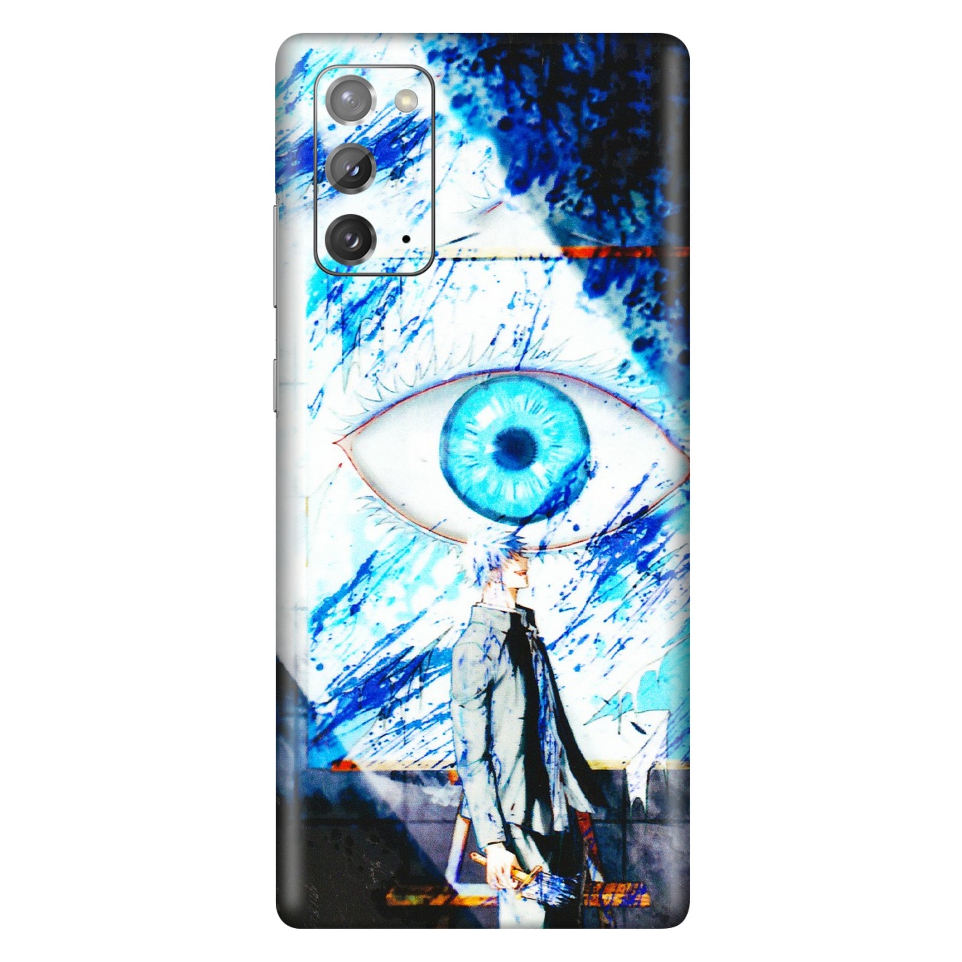 Samsung M/F/Note/Flip and C Phone Skins (All Models) - Gojo Satoru evil eye - 3D Embossed Finish (L-239) Samsung Galaxy Note 20