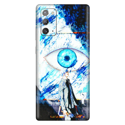 Samsung M/F/Note/Flip and C Phone Skins (All Models) - Gojo Satoru evil eye - 3D Embossed Finish (L-239) Samsung Galaxy Note 20