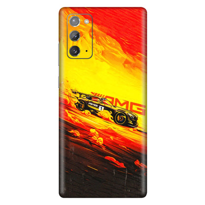 Samsung M/F/Note/Flip and C Phone Skins (All Models) - AMG Car Speed Cover - 3D Embossed Finish (L-256) Samsung Galaxy Note 20