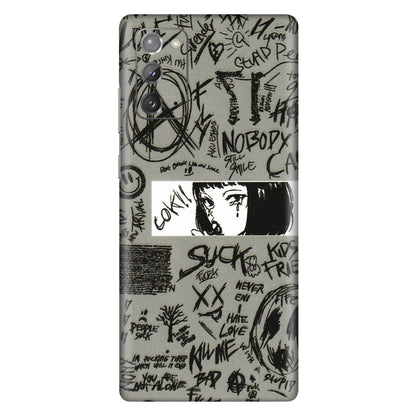 Samsung M/F/Note/Flip and C Phone Skins (All Models) - Never Have Love Anime - 3D Embossed Finish (L-260) Samsung Galaxy Note 20