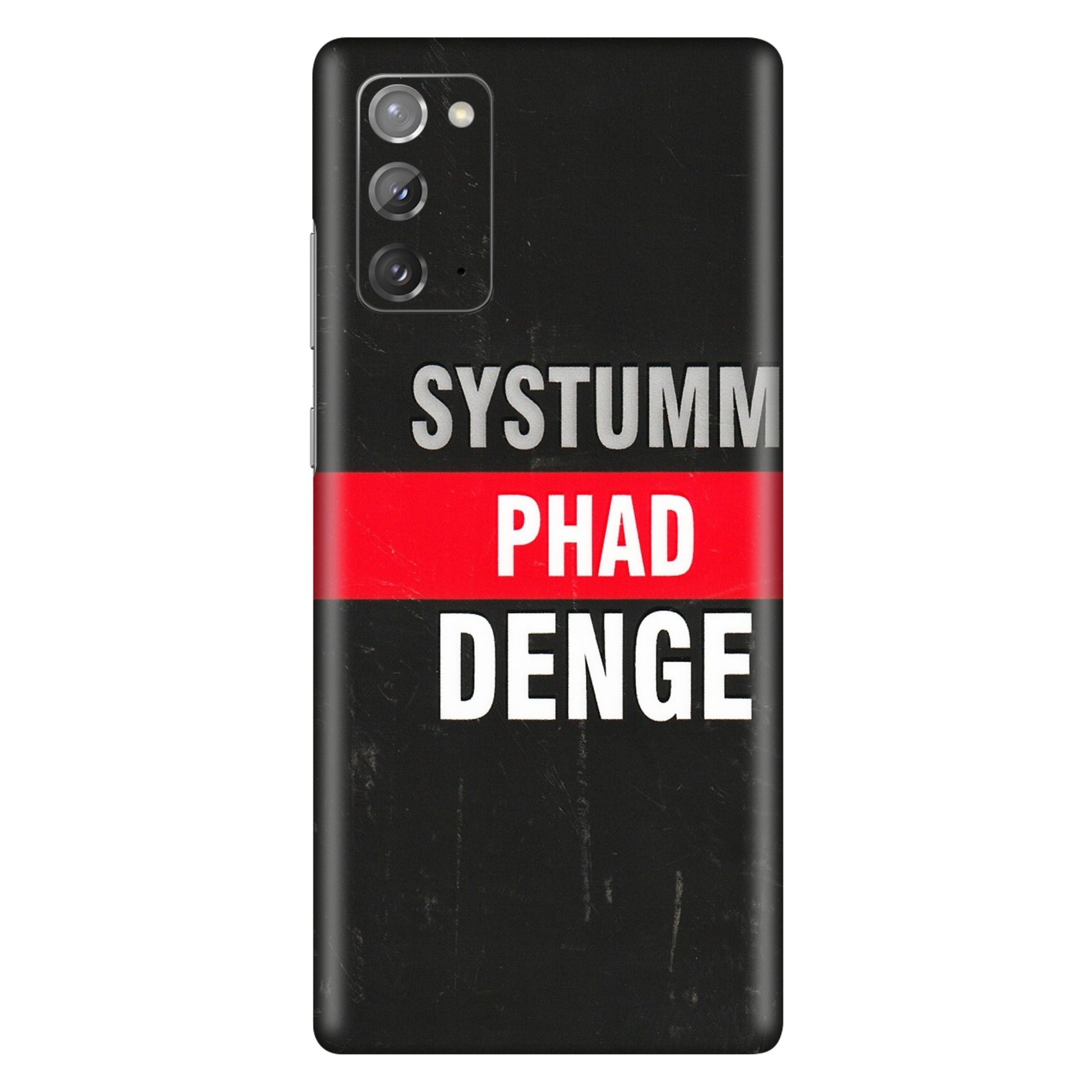 Samsung M/F/Note/Flip and C Phone Skins (All Models) - Systumm Phad Denge - 3D Embossed Finish (L-278) Samsung Galaxy Note 20