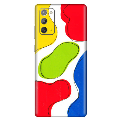 Samsung M/F/Note/Flip and C Phone Skins (All Models) - RGB Colour Paint - 3D Embossed Finish (L-284) Samsung Galaxy Note 20